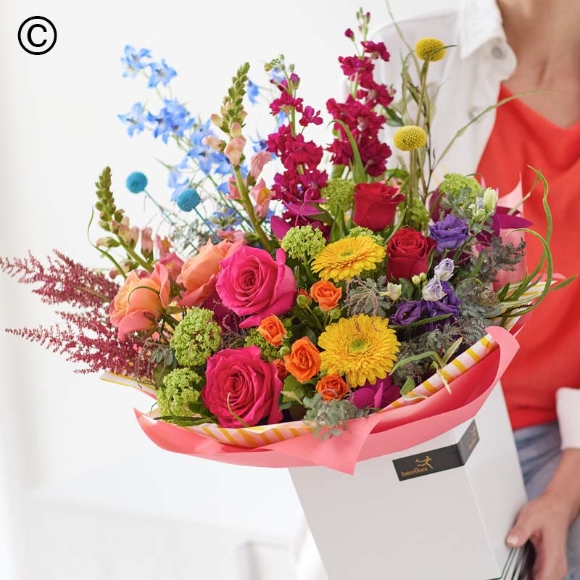 Luxury Rainbow Mix Valentines Bouquet